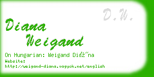 diana weigand business card